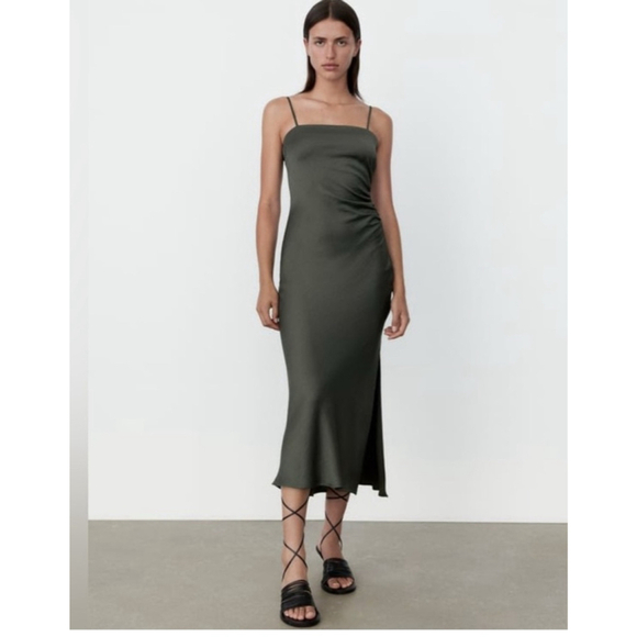 Zara Dresses & Skirts - Zara Midi Slip Dress